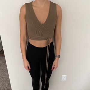 Zara sweater tie tank
